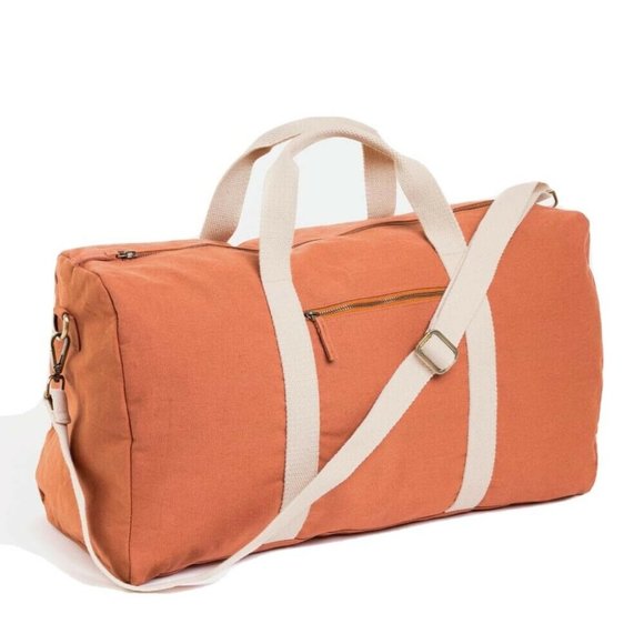 Known Supply Handbags - KNOWN SUPPLY Weekender Duffel Bag CanvasTerracotta
